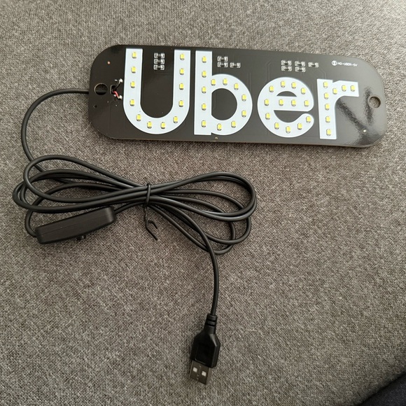 Brand New In packing- LED Uber Sign - Picture 2 of 3
